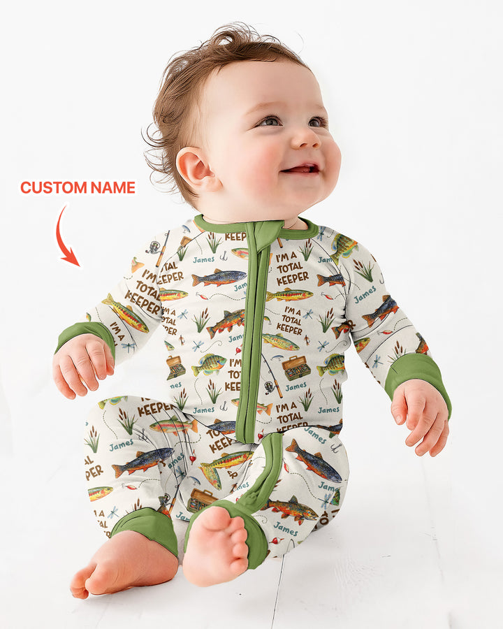 I Am A Total Keeper Custom Name Bamboo Convertible Zippy