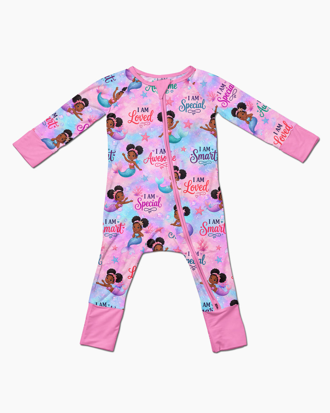 Black Mermaid I Am Strong Bamboo Convertible Zippy