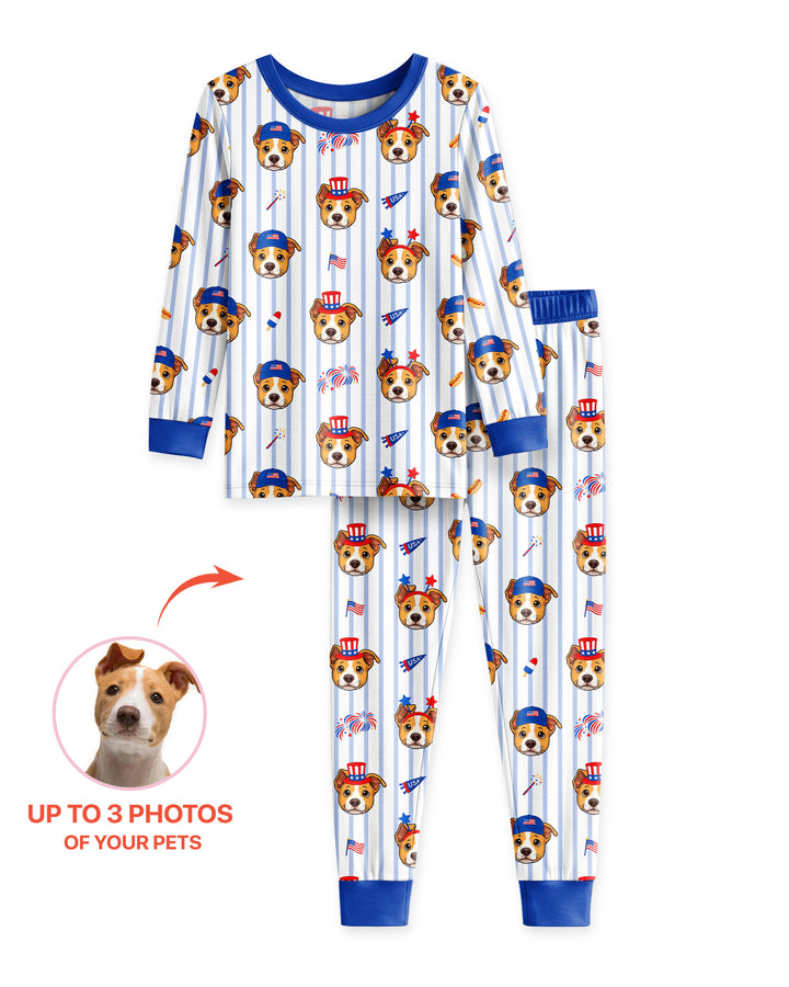 Conjunto de pijama de dos piezas de bambú con mangas largas, plantilla PERSONALIZADA