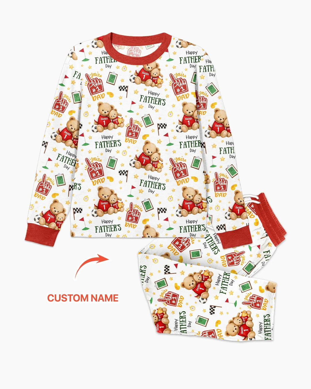 You're #1 Dad Daddy & Me Matching Bamboo Men's Pajama Set