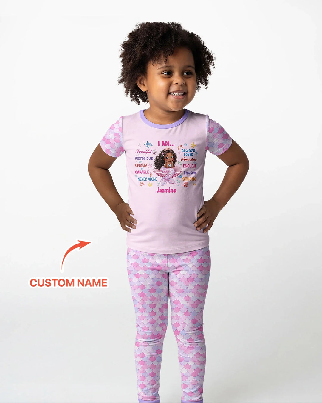 Conjunto de pijama de dos piezas de bambú de manga corta, plantilla personalizada