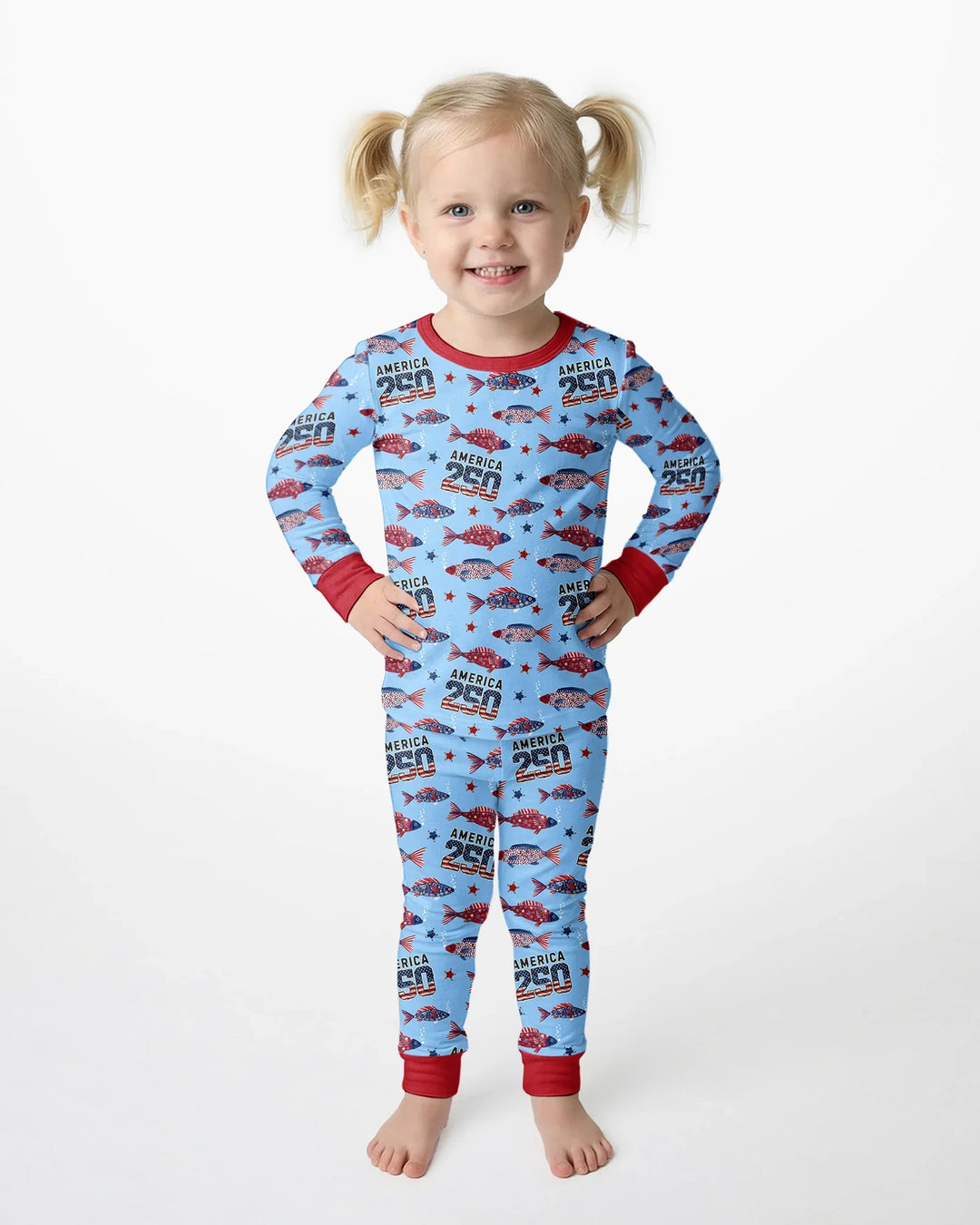 Conjunto de pijama de dos piezas de bambú de manga larga