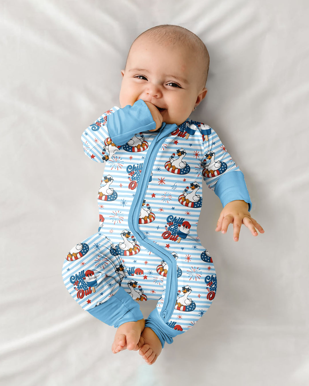 Gerippte Babykleidung mit individuellem Foto - Weich &amp; Skizzenhaft