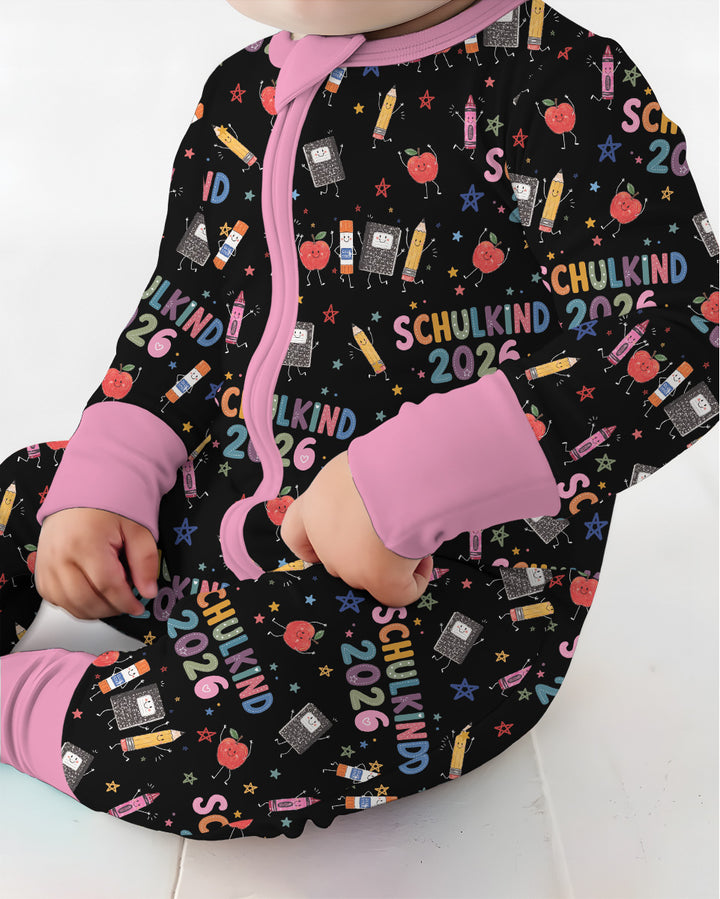 Gerippte Babykleidung mit individuellem Foto - Weich &amp; Skizzenhaft