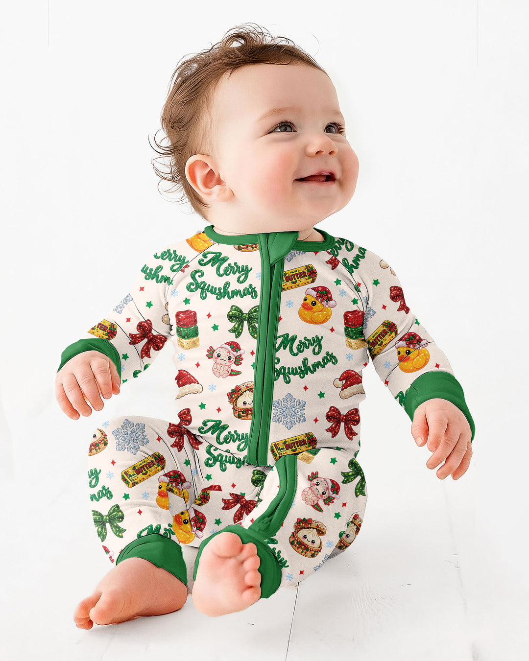 Merry Squishmas Bamboo Convertible Zippy