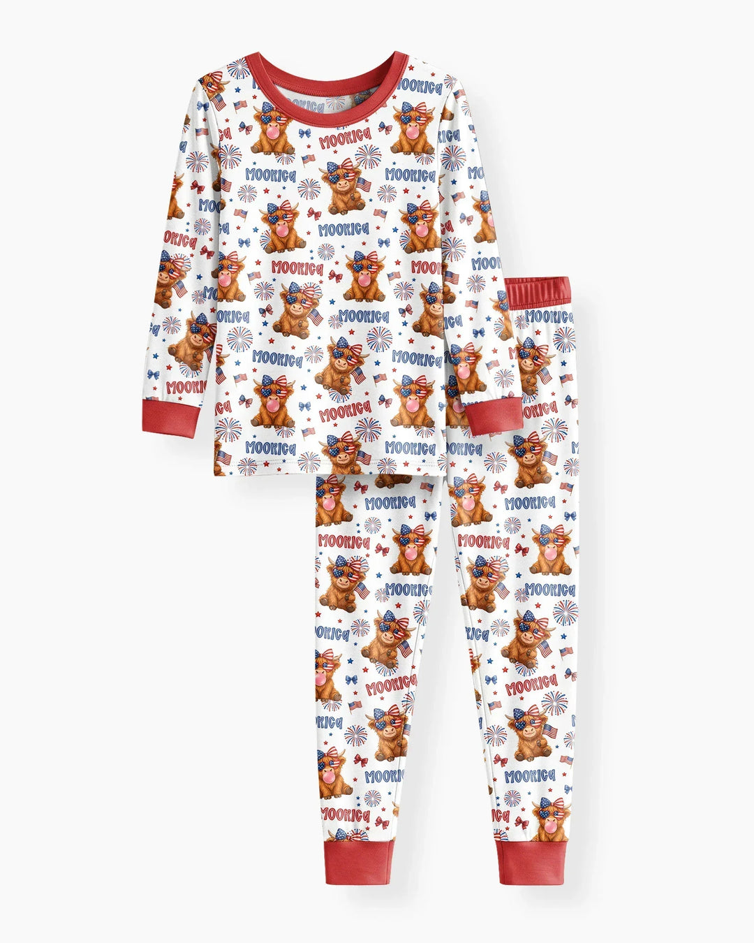 Conjunto de pijama de dos piezas de bambú de manga larga