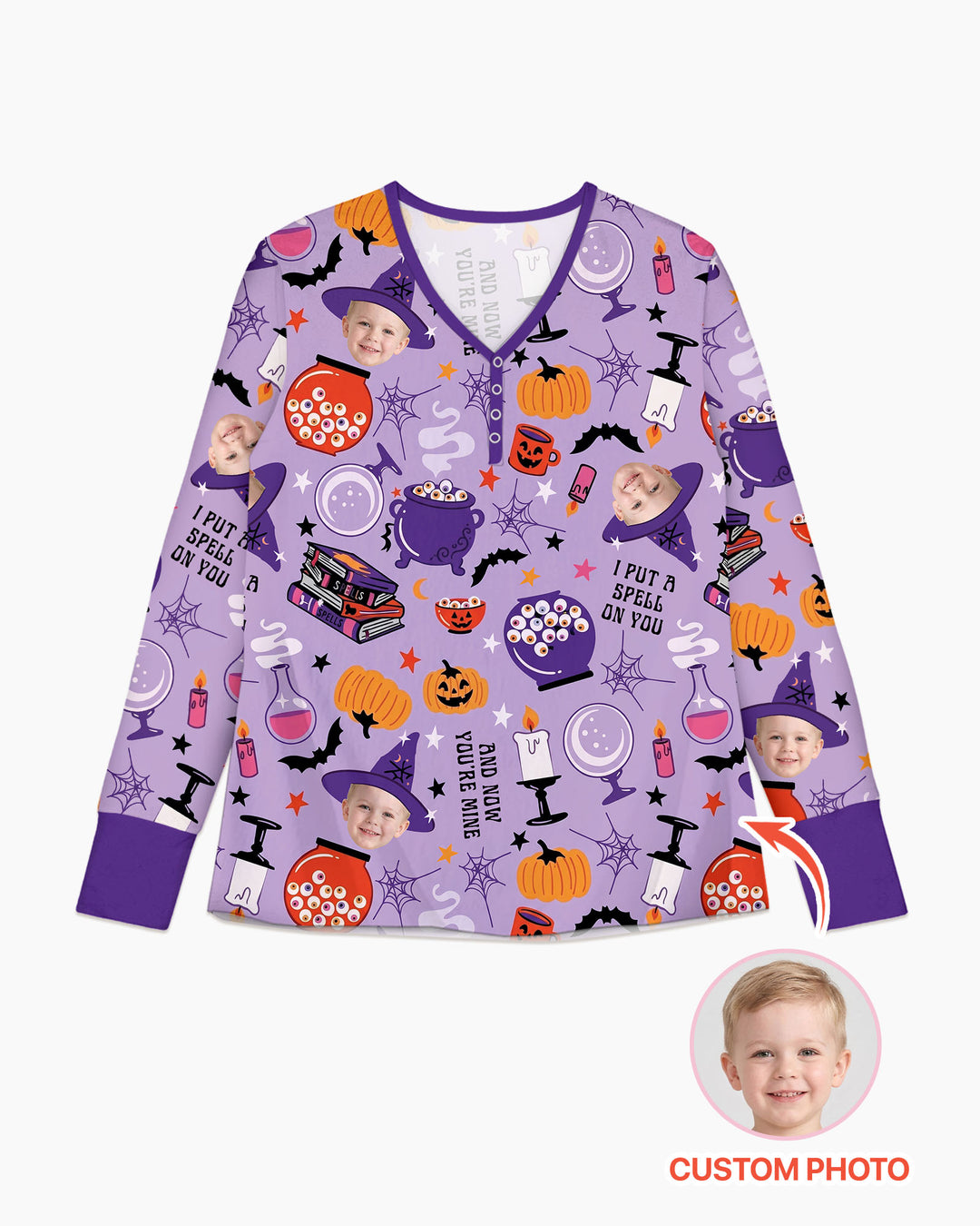 Halloween Little Witch Bamboo Women Pajama Set