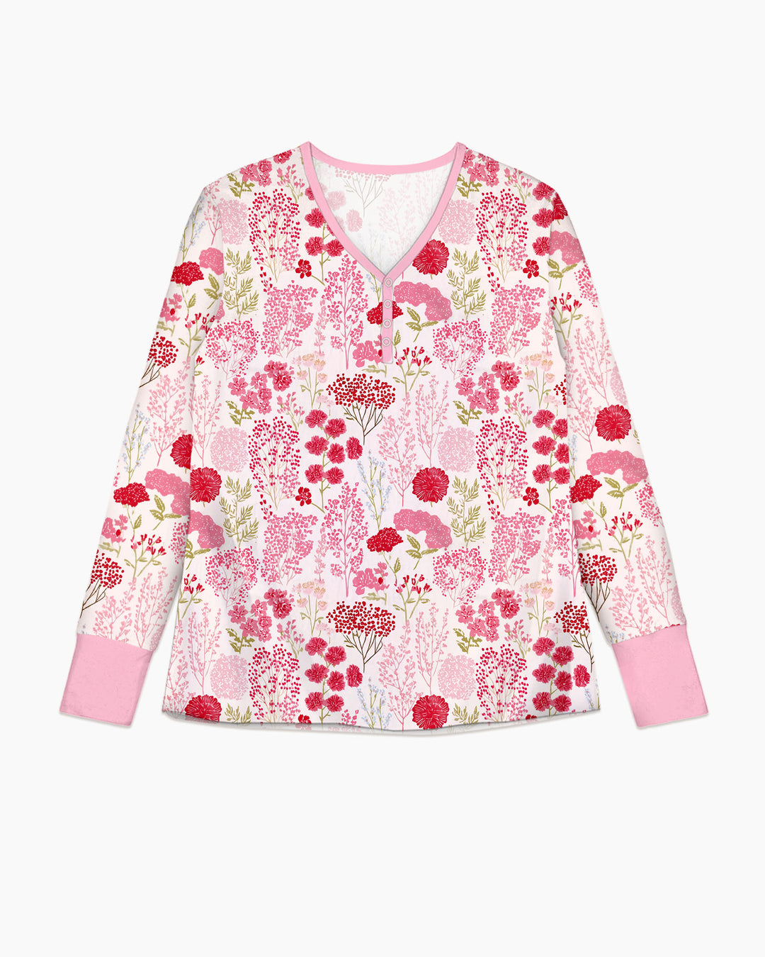 Blushing Wildflowers Bamboo Women Pajama Set