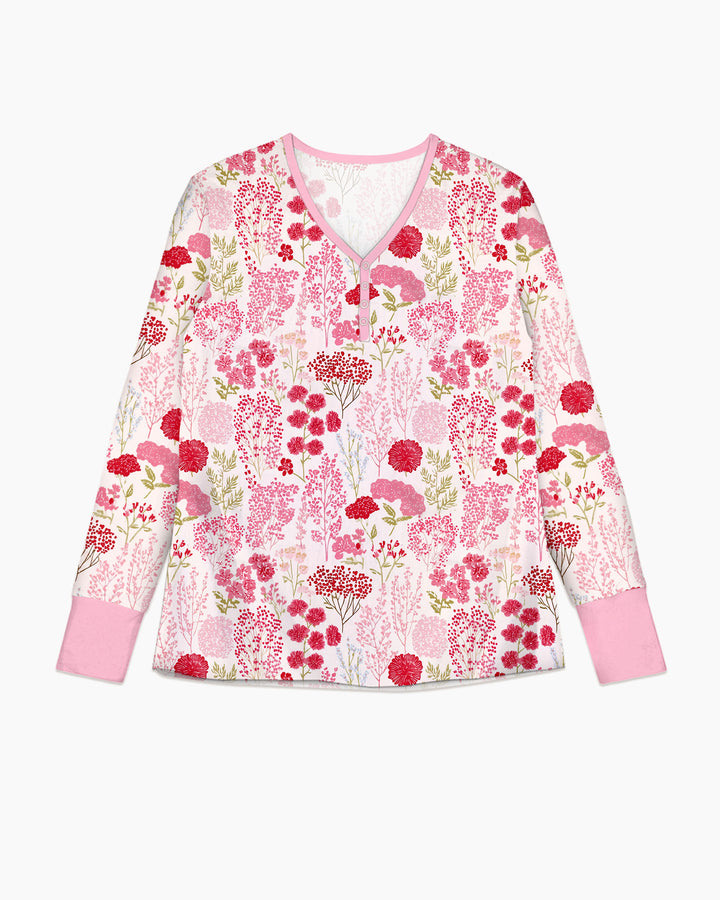 Blushing Wildflowers Bamboo Women Pajama Set