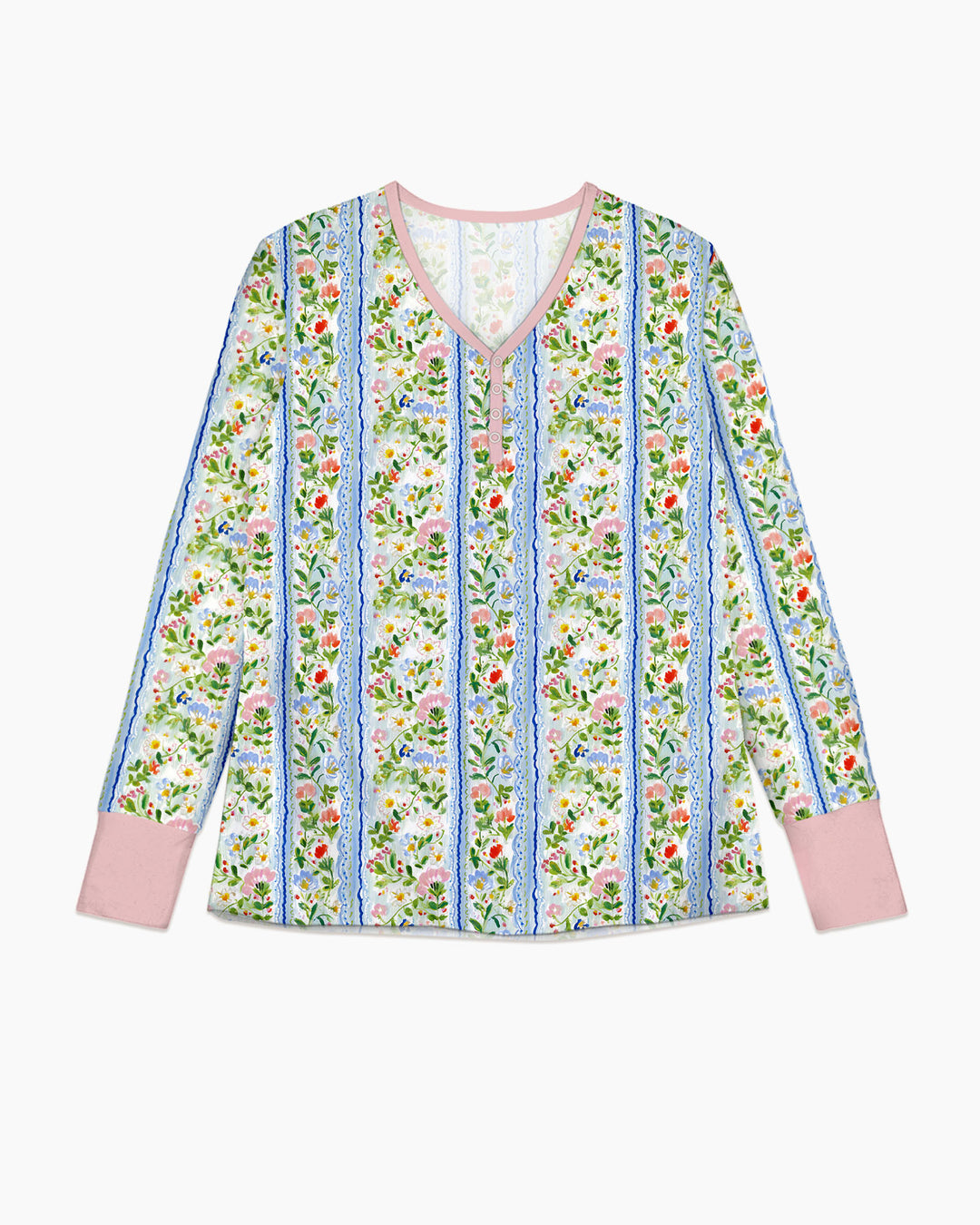 Paste Floral Girl Bamboo Women Pajama Set