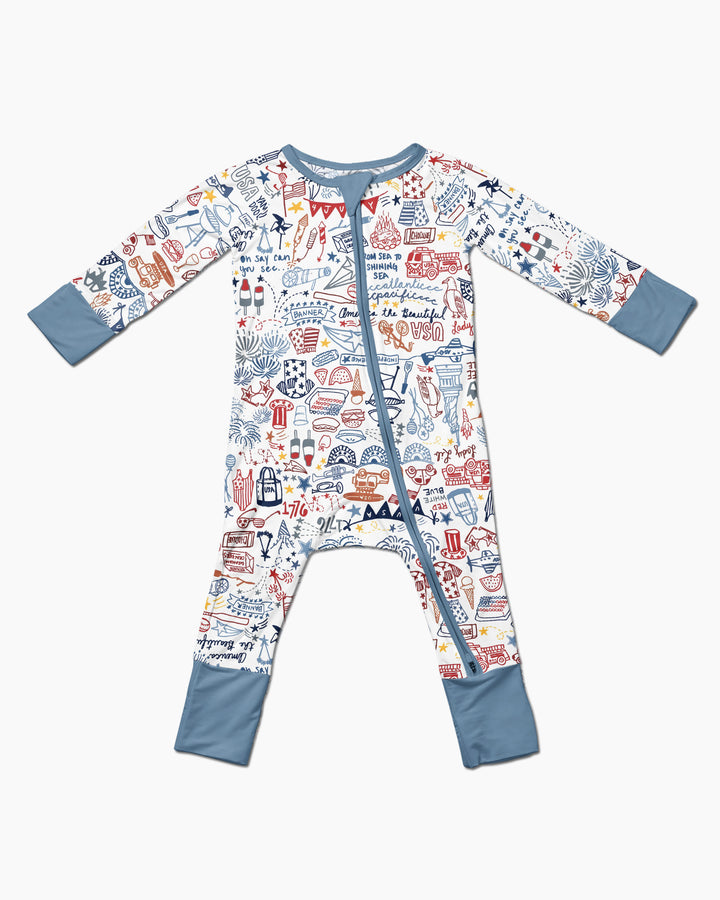 Liberty Doodle 250th Family Matching Bamboo Convertible Zippy