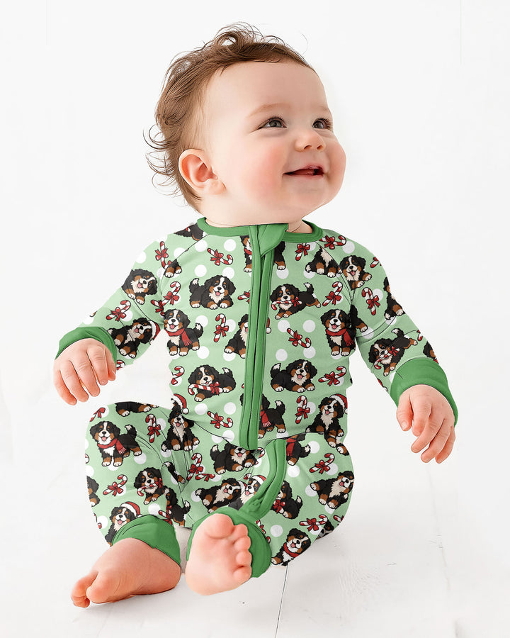Holiday Bernese Mountain Christmas Dog Bamboo Convertible Zippy
