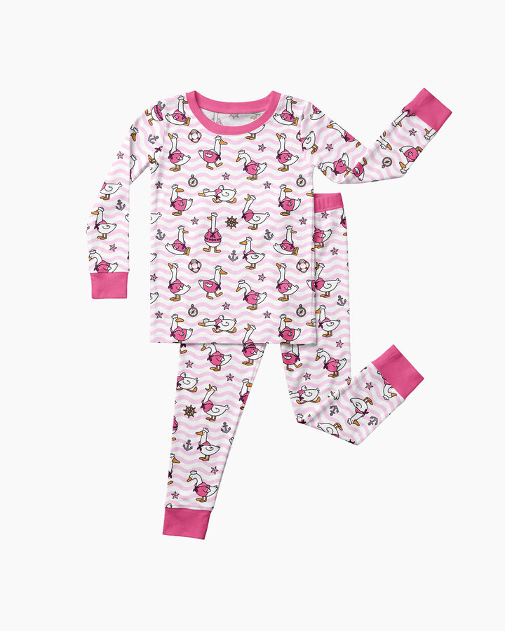 Silly Goose Sailor Bamboo Two Piece Long Sleeve Pajama Set