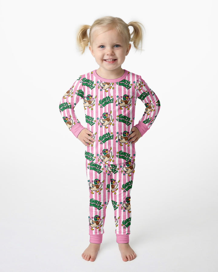 Guess What Mallard Butt Bamboo Two Piece Long Sleeve Pajama Set