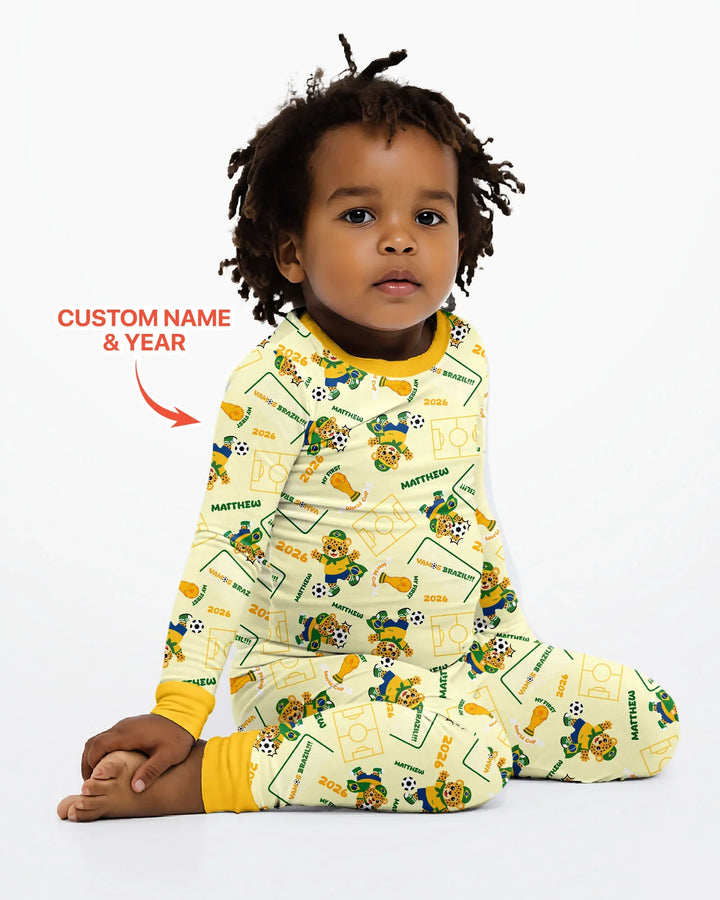 My First World Cup Bamboo Two Piece Long Sleeve Pajama Set