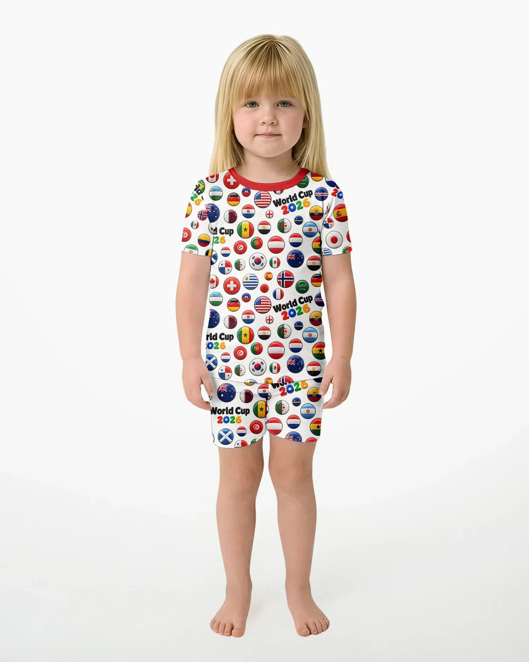 Conjunto de Pijama de Dos Piezas de Bambú con Mangas Cortas y Pantalones Cortos
