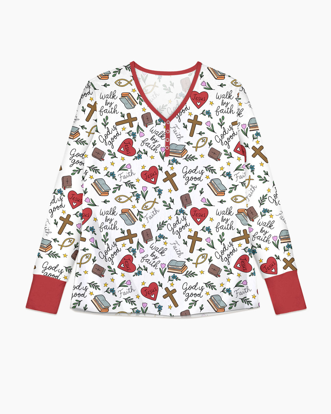 Plantilla de conjunto de pijama de mujer de bambú
