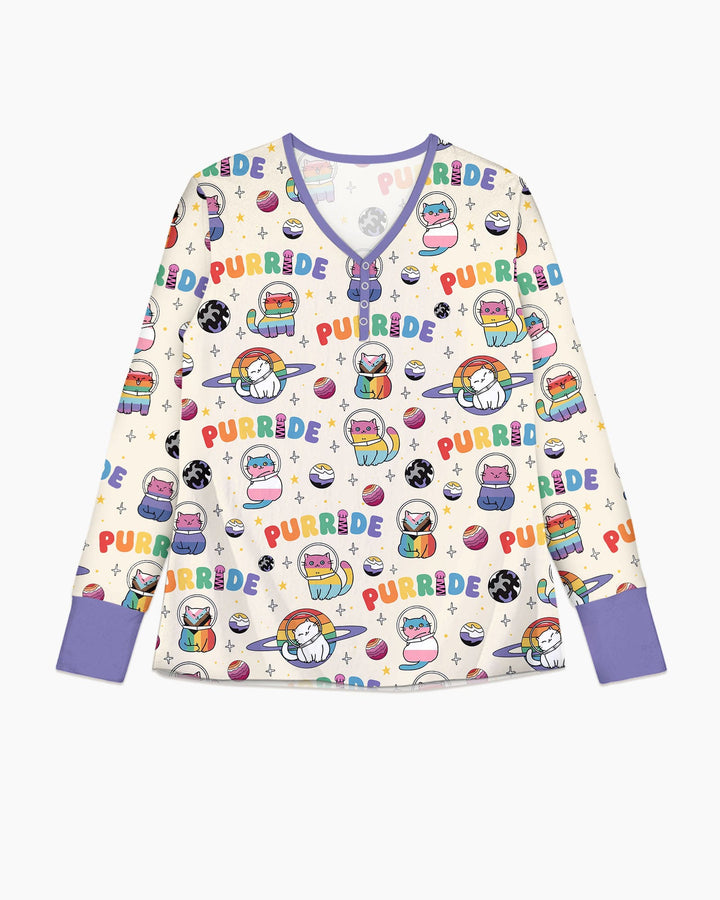 Plantilla de conjunto de pijama de mujer de bambú