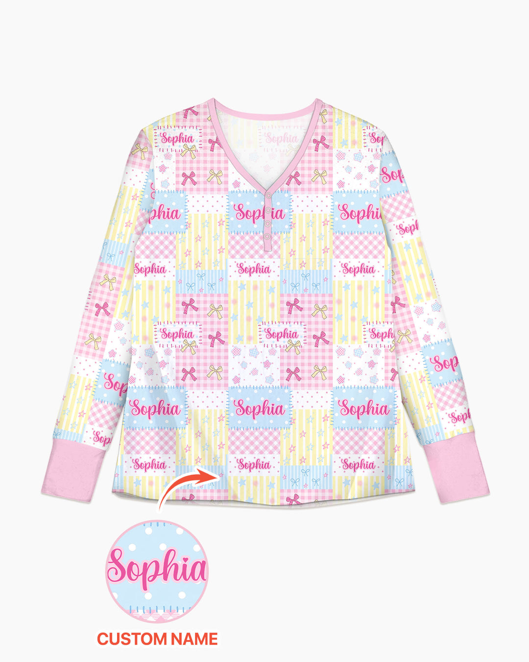 Vorlage Bambus Damen Pyjama Set