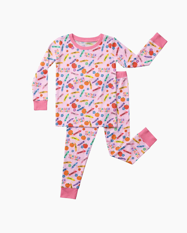 Teacher You Are Special Bamboo Two Piece Long Sleeve Pajama Set