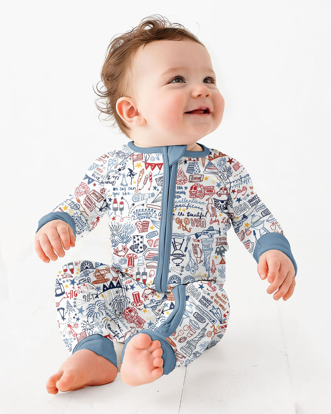 Liberty Doodle 250th Family Matching Bamboo Convertible Zippy