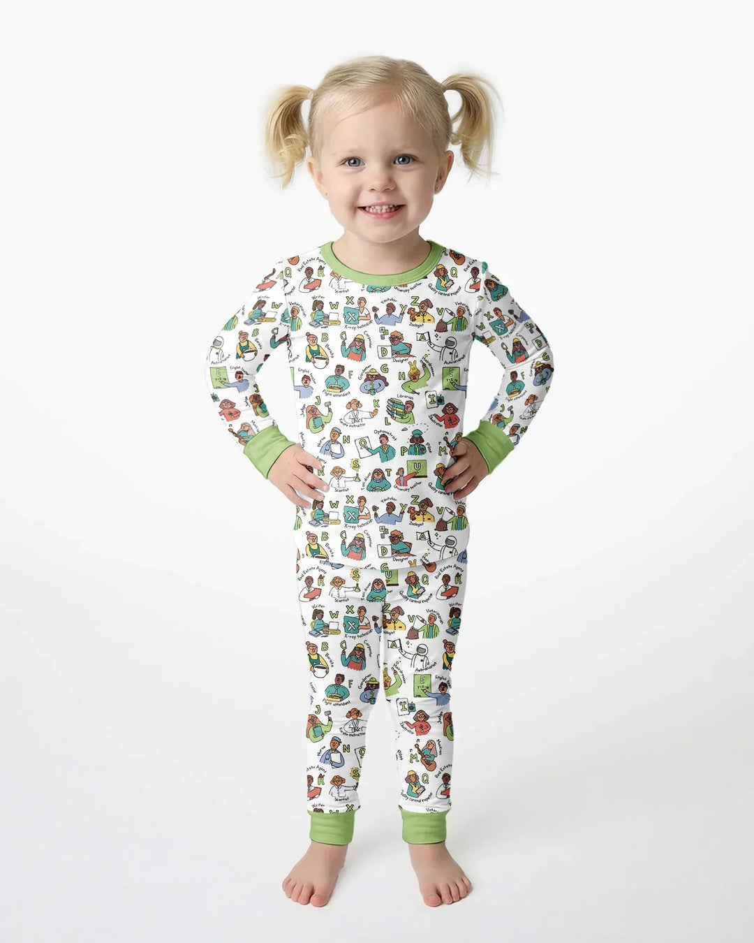 Conjunto de pijama de dos piezas de bambú de manga larga