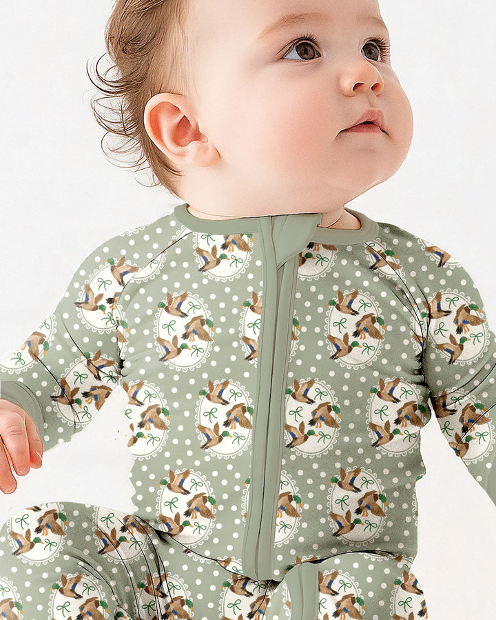 Dapper Ducks & Bows Bamboo Convertible Zippy