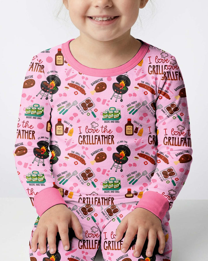The Grill Father Family Matching Bamboo Two Piece Long Sleeve Pajama Set