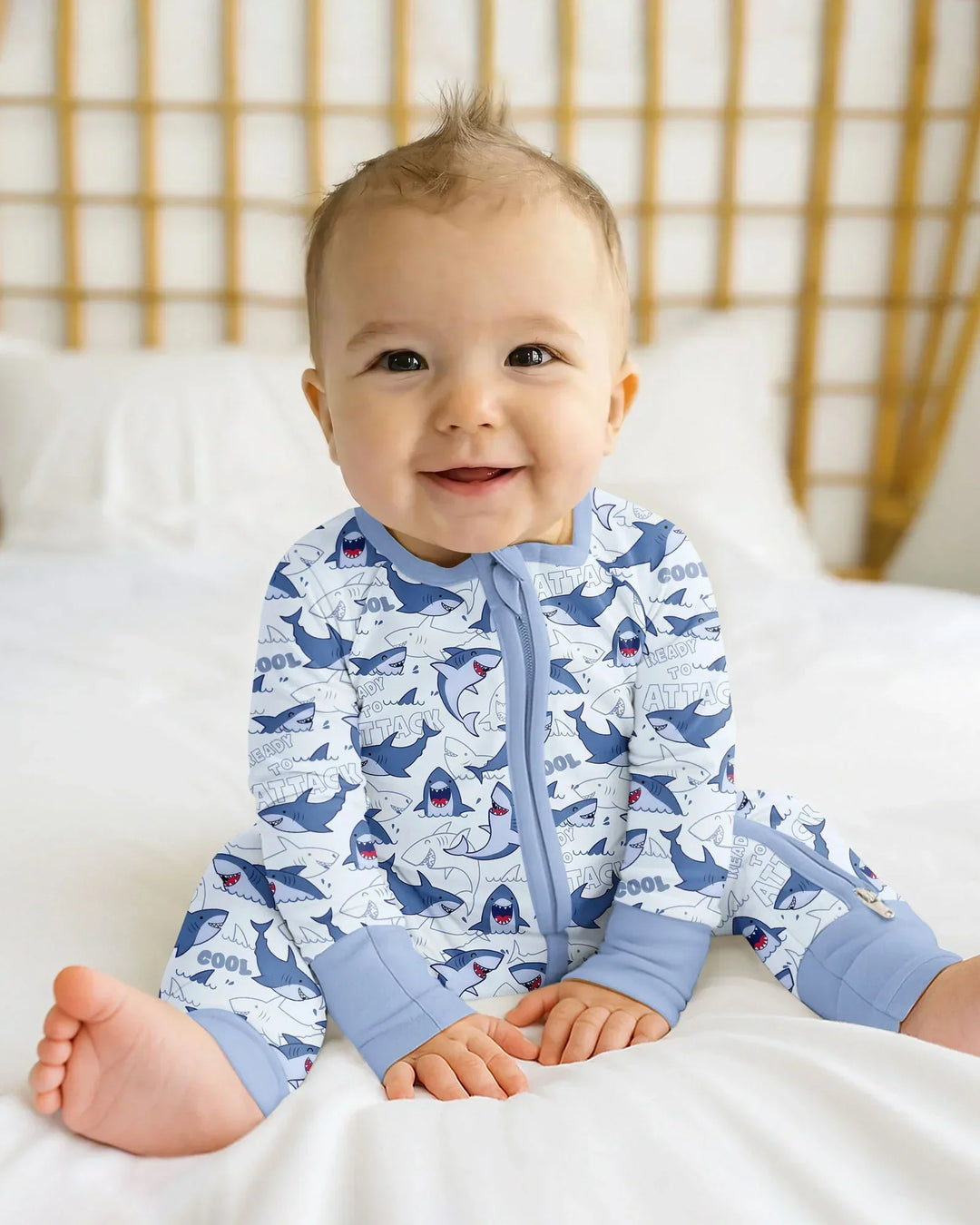Gerippte Babykleidung mit individuellem Foto - Weich &amp; Skizzenhaft