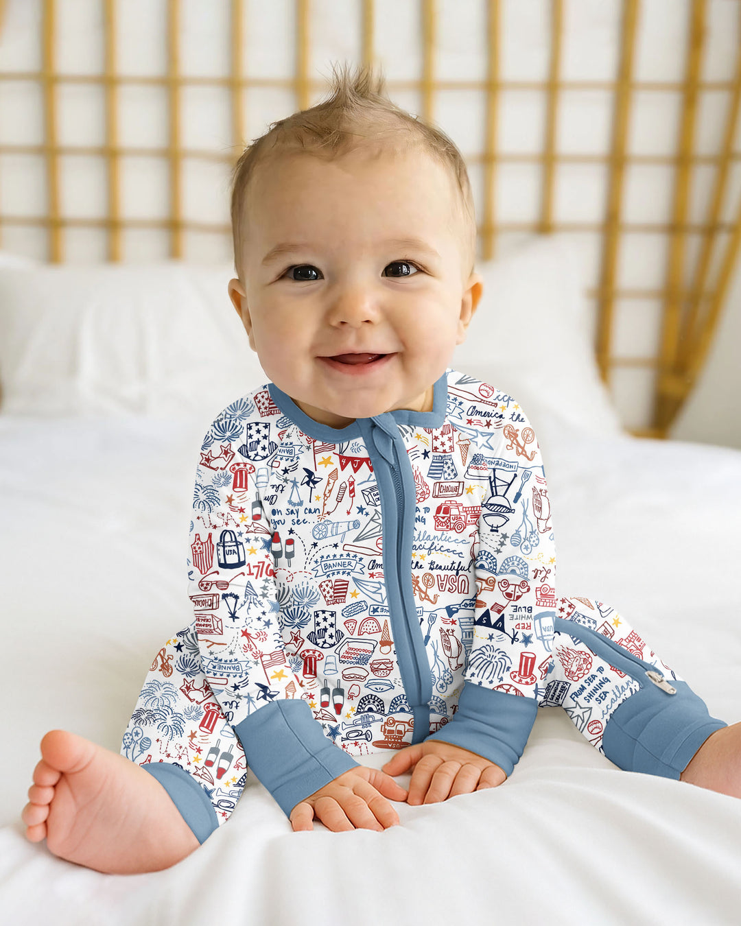 Liberty Doodle 250th Family Matching Bamboo Convertible Zippy