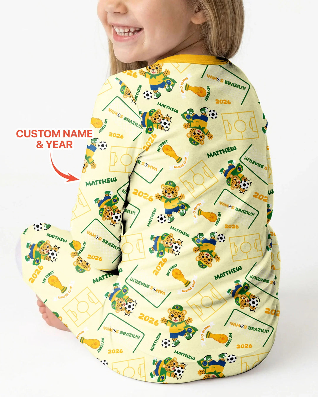 My First World Cup Bamboo Two Piece Long Sleeve Pajama Set
