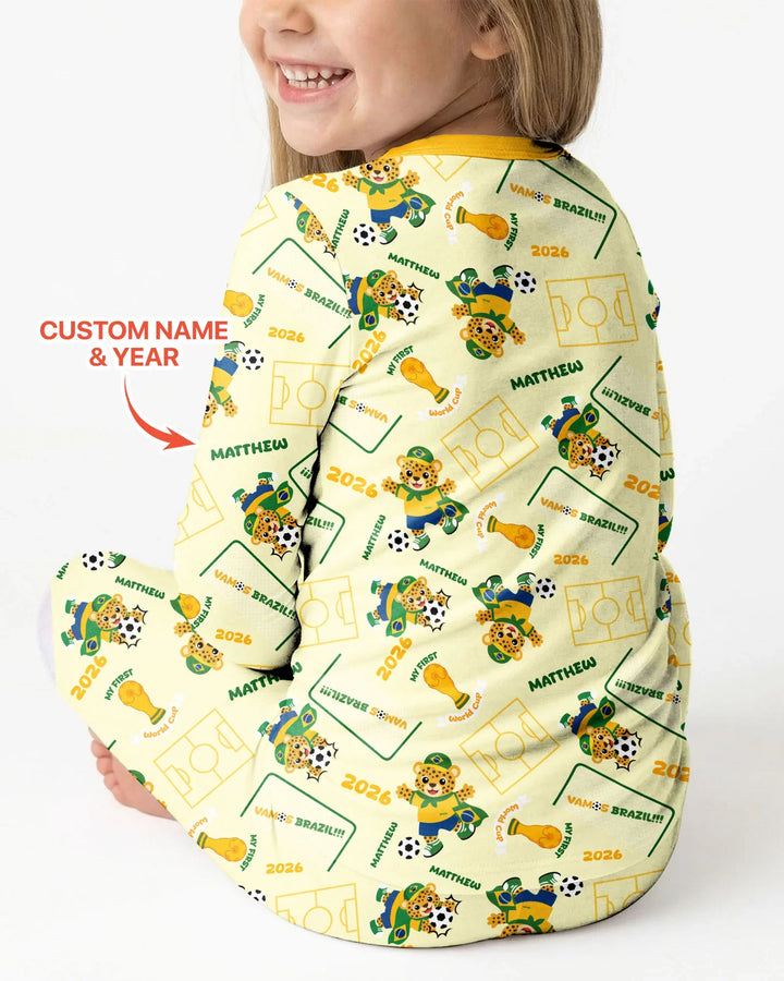 My First World Cup Bamboo Two Piece Long Sleeve Pajama Set
