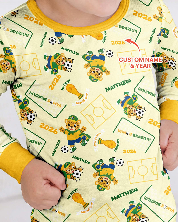 My First World Cup Bamboo Two Piece Long Sleeve Pajama Set