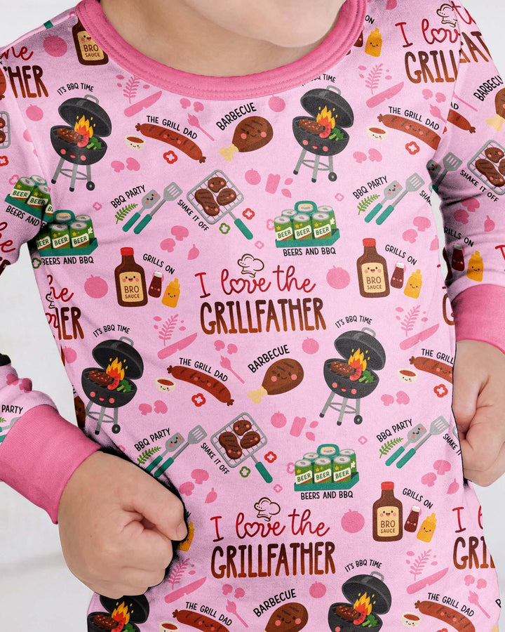 The Grill Father Family Matching Bamboo Two Piece Long Sleeve Pajama Set
