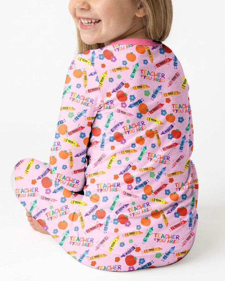 Teacher You Are Special Bamboo Two Piece Long Sleeve Pajama Set