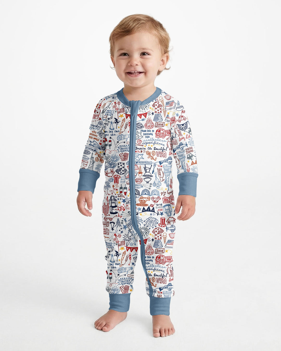 Liberty Doodle 250th Family Matching Bamboo Convertible Zippy