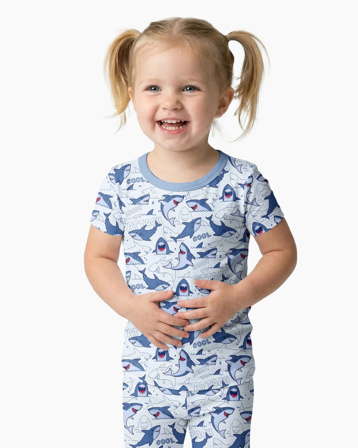 Zweiteiliges, kurzärmliges Pyjama-Set mit Marienkäfern