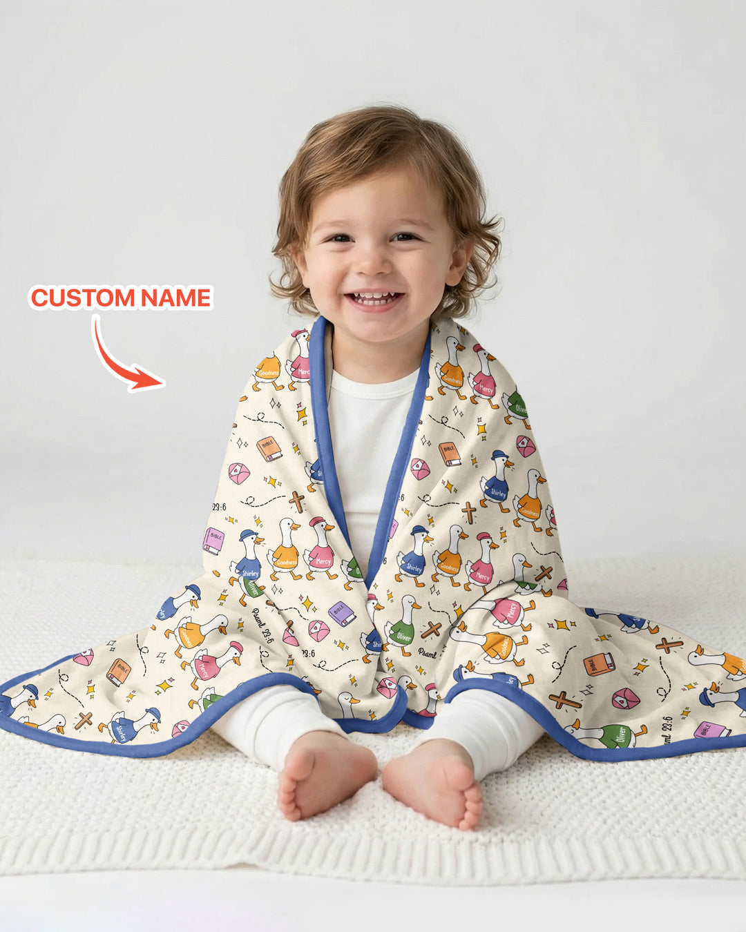 Psalm 23:6 Matching Family Bamboo Blanket