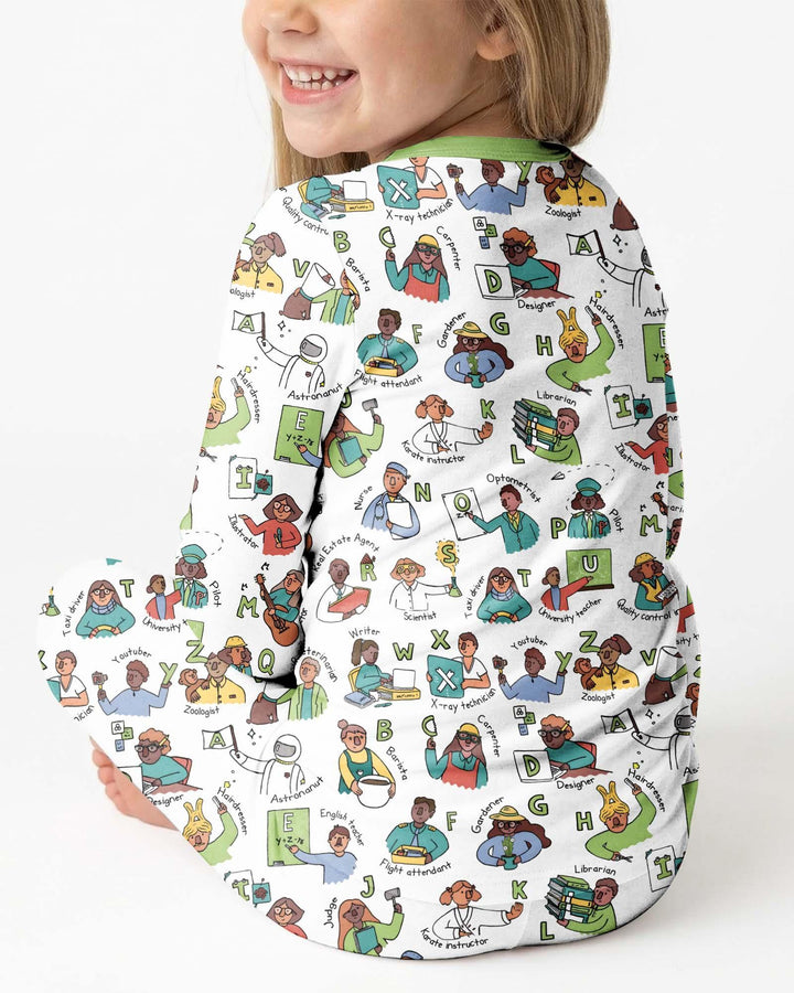 Conjunto de pijama de dos piezas de bambú de manga larga