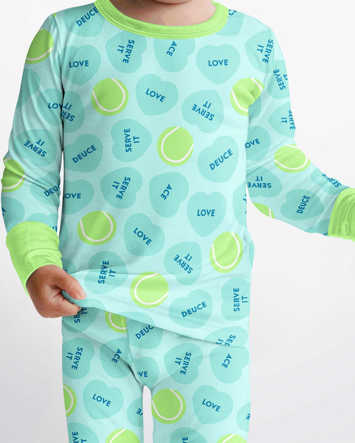 Conjunto de pijama de dos piezas de bambú de manga larga