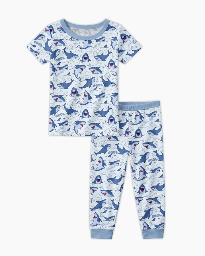 Zweiteiliges, kurzärmliges Pyjama-Set mit Marienkäfern