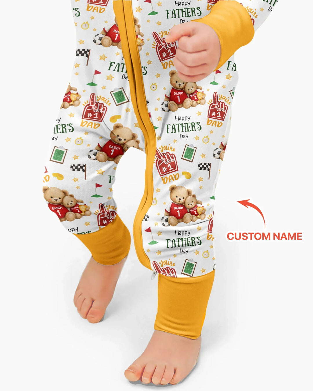 You're #1 Dad Daddy & Me Matching Bamboo Convertible Zippy