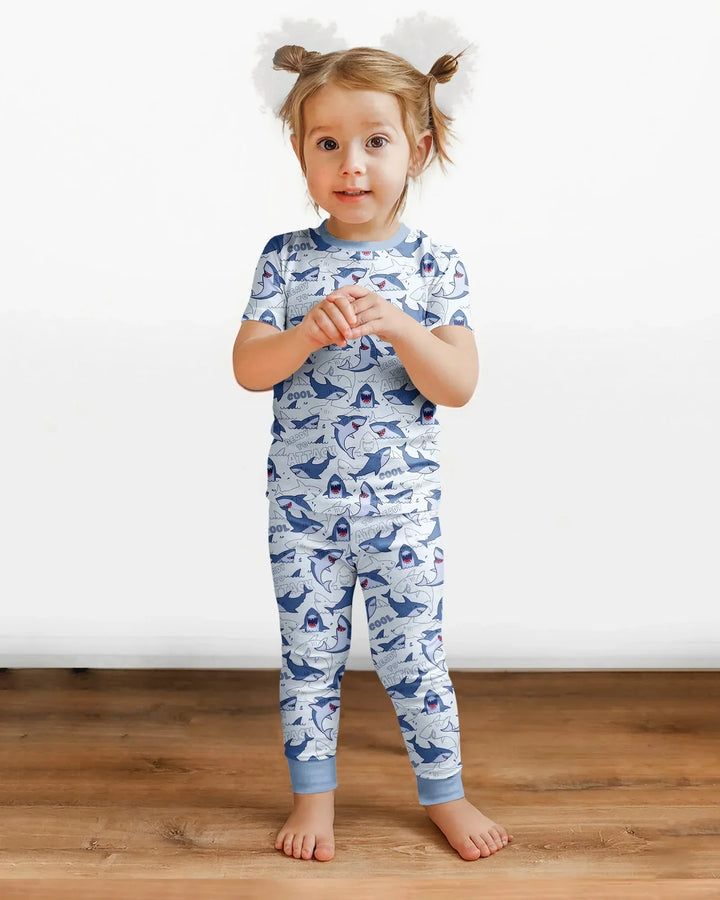 Zweiteiliges, kurzärmliges Pyjama-Set mit Marienkäfern