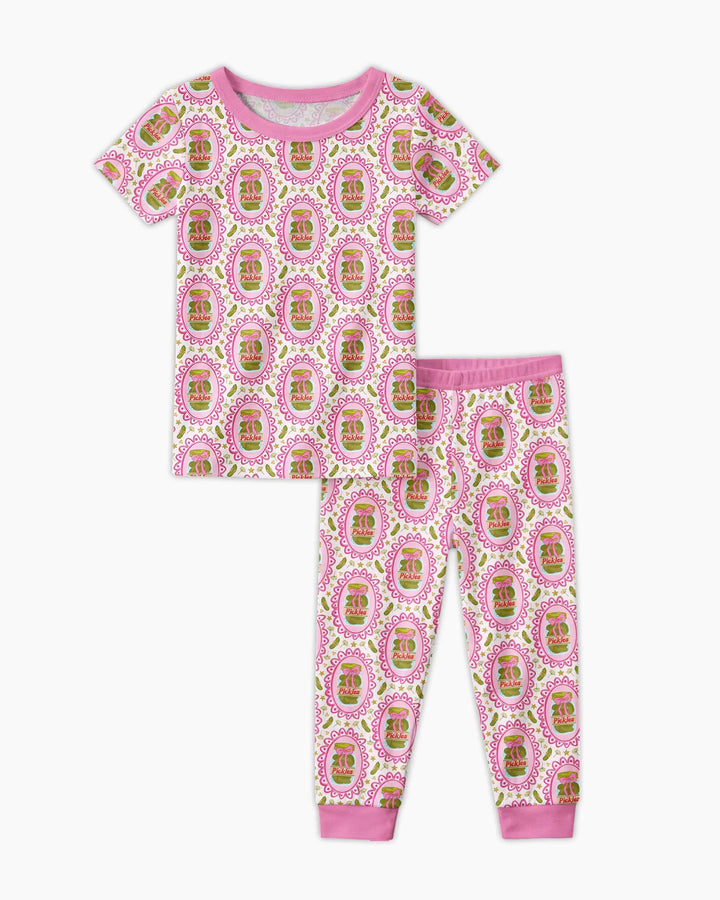 Pickle Coquette Bamboo Two Piece Short Sleeve Pajama Set