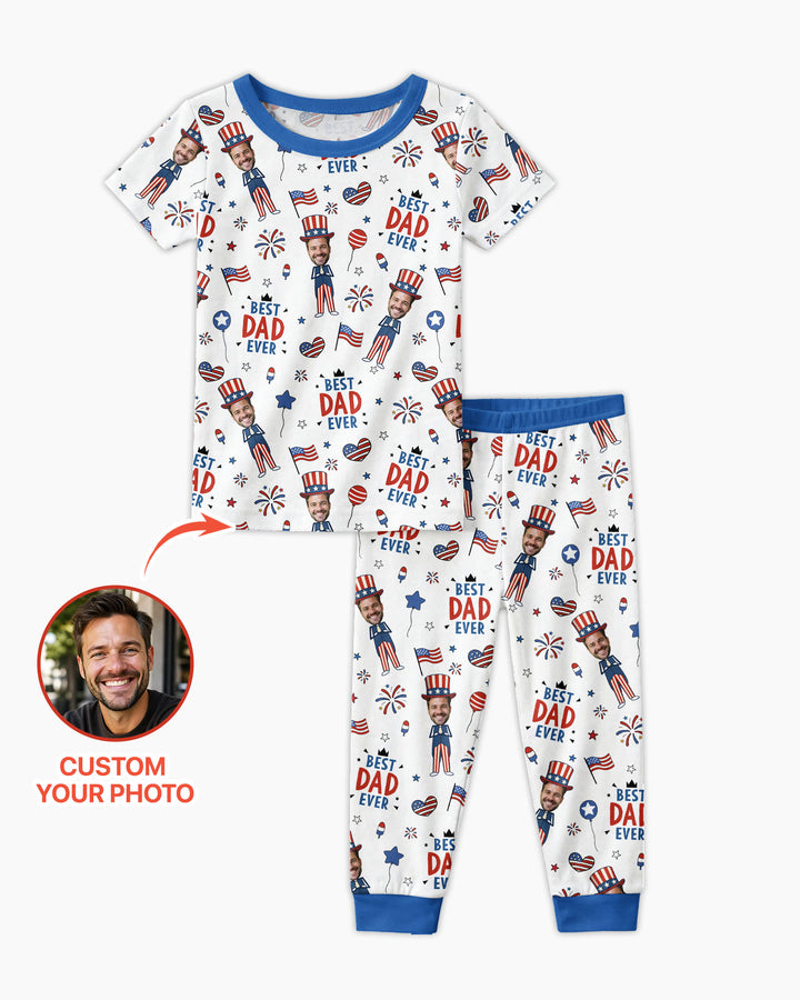 Zweiteiliges, kurzärmliges Pyjama-Set mit Marienkäfern