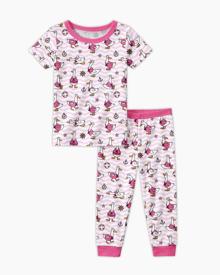 Zweiteiliges, kurzärmliges Pyjama-Set mit Marienkäfern