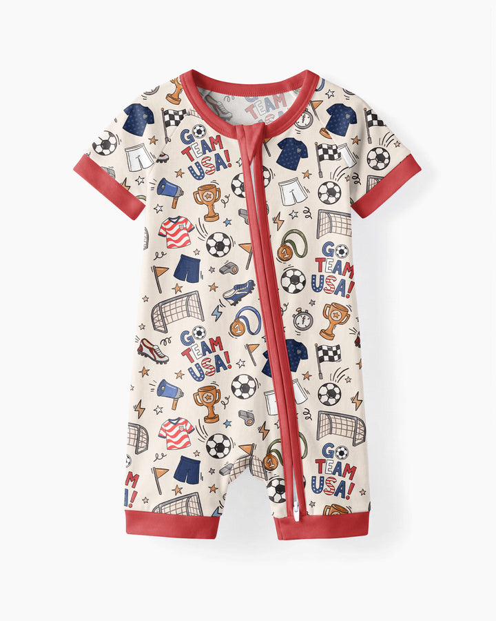 Soccer Go Team USA Bamboo Shorty Zippy