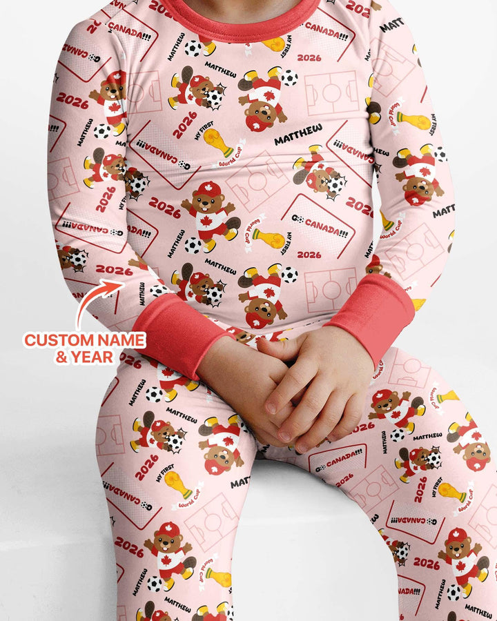 My First World Cup Bamboo Two Piece Long Sleeve Pajama Set
