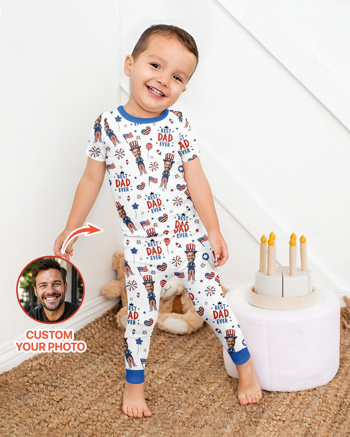 Zweiteiliges, kurzärmliges Pyjama-Set mit Marienkäfern