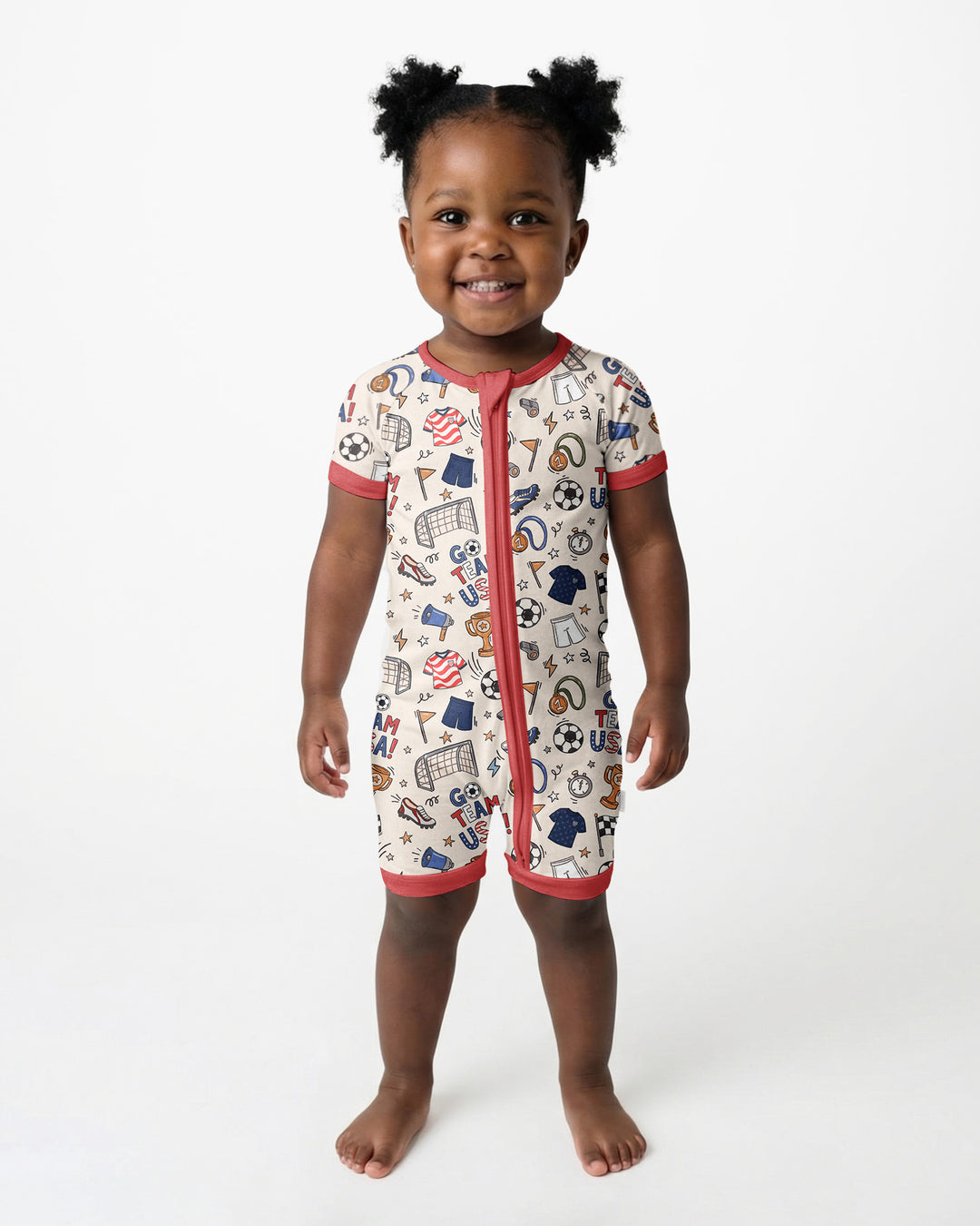 Soccer Go Team USA Bamboo Shorty Zippy